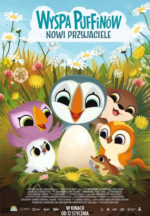 Plakat filmu: Wyspa Puffinów. Nowi przyjaciele