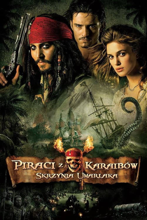Plakat filmu: Piraci z Karaibów. Skrzynia umarlaka