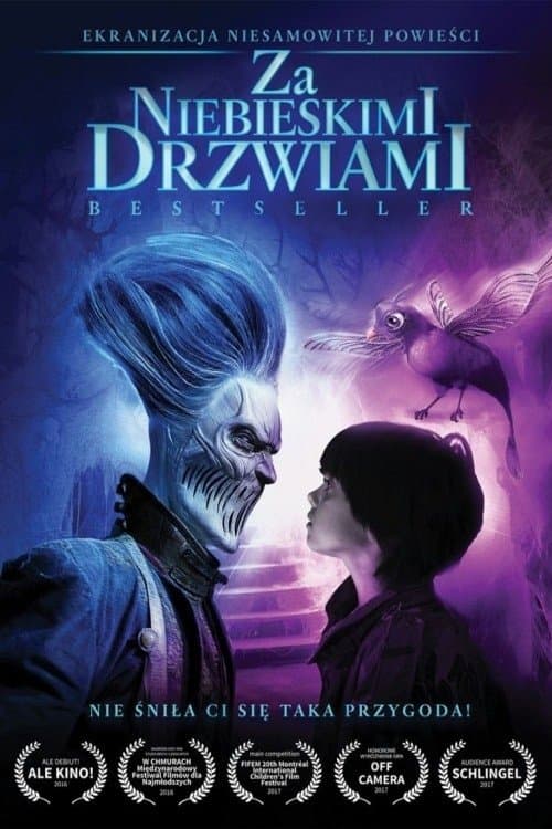 Plakat filmu: Za niebieskimi drzwiami