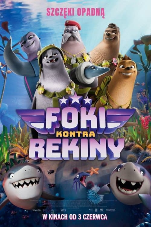 Plakat filmu: Foki kontra rekiny
